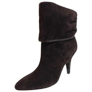 NEW Via Spiga Suede Cuffed Ankle Boot Final Price